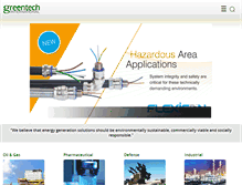 Tablet Screenshot of greentechinternational.com